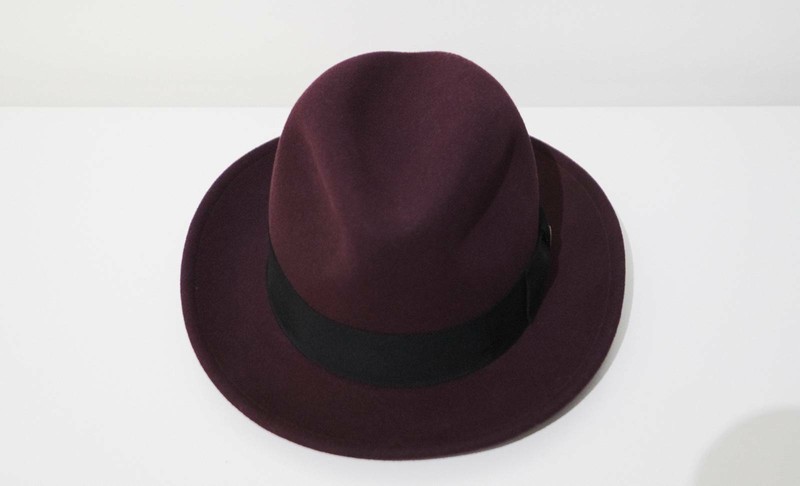 Goorin Dean the Butcher Burgundy Fedora 